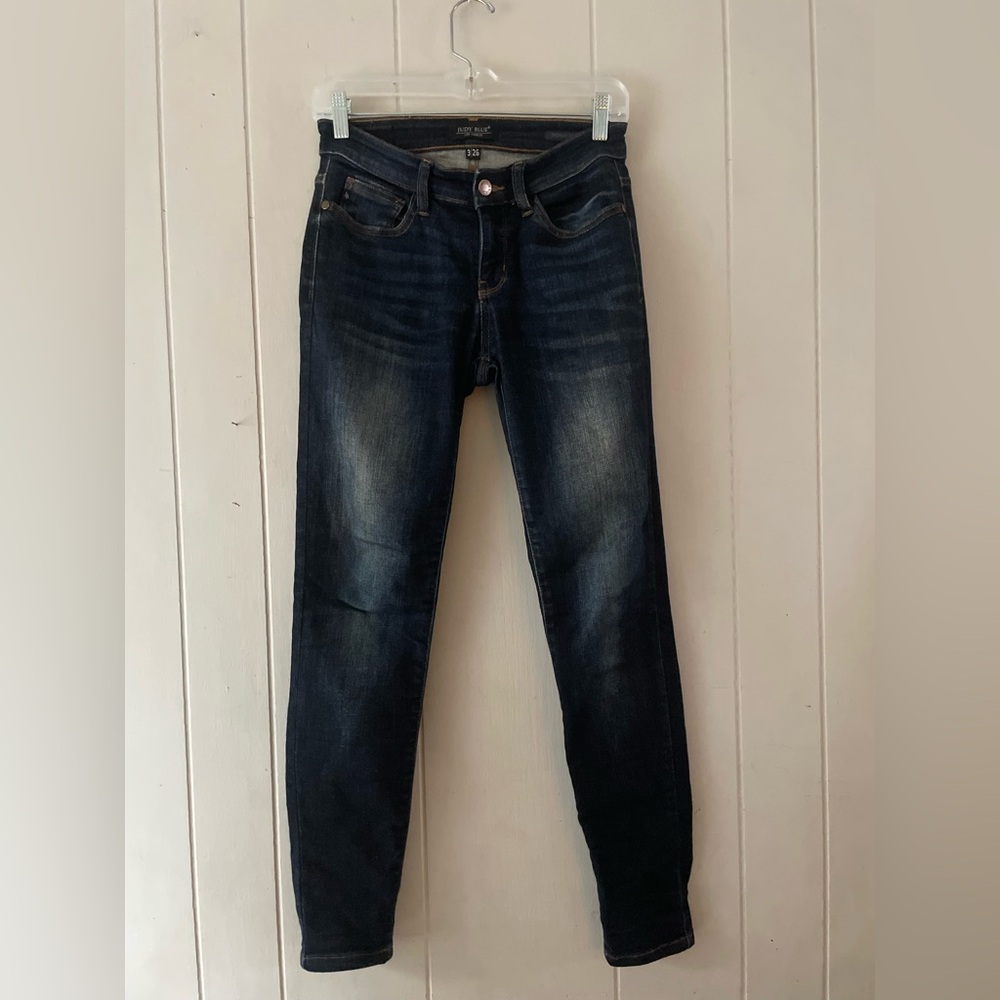 Judy Blue Skinny Fit jeans sz 3/26 EUC LN JB82110DK Dark Wash Denim